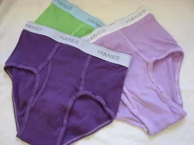 $22 • Buy Lot Of 3 Vintage Underwear Hanes Comfort Flex Dyed Briefs Medium   C