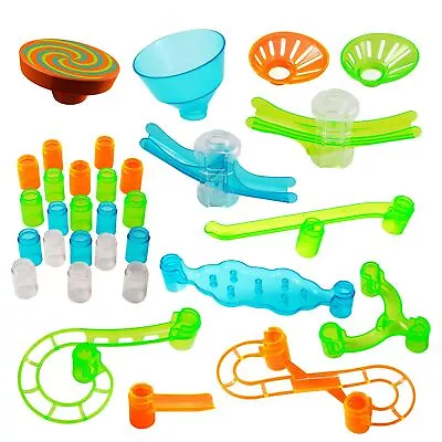 Marble Genius Marble Run Stunts Booster Set: 30 Pieces Total 9 Action Pieces... • $57.44