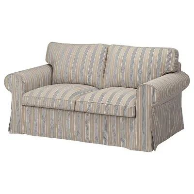 Ikea Ektorp Cover For 2-Seat Sofa Karlshov Beige/multicolour 305.653.61 • £137.50