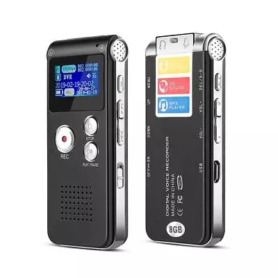 Digital Voice Recorder Dictaphone Audio Sound Recorder Mini Small Spy Lecture US • $15.99