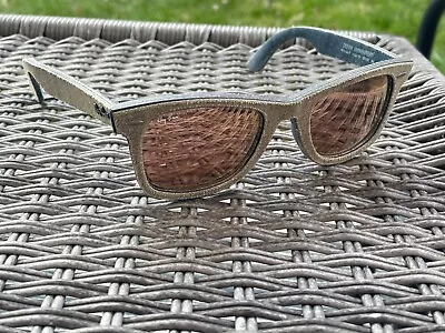 Ray Ban RB2140 Original Wayfarer Brown Denim Sunglasses 1193Z2 Copper Lenses • $89.95