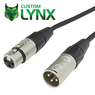 Rean Neutrik Microphone Cable. Balanced XLR Patch Lead. Male To Female. PRO TRS • £8.42