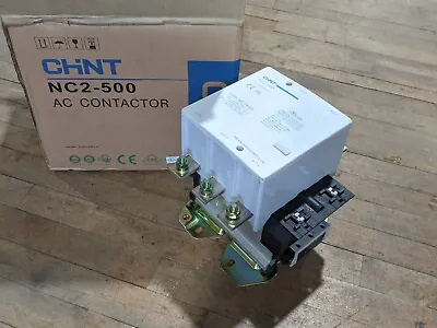 Chint NC2-500 Contactor 600 Volt 3-Pole 10kA RMS Coil 120 Volt 50/60Hz White • $1500