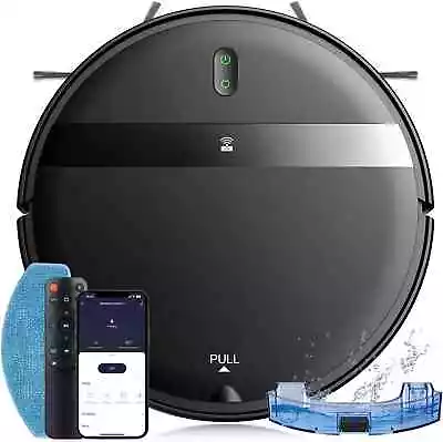 Robot Vacuum And Mop Combo WiFi/App/Voice 2 In 1 Mopping Robot Vacuum Cleaner • $89.99
