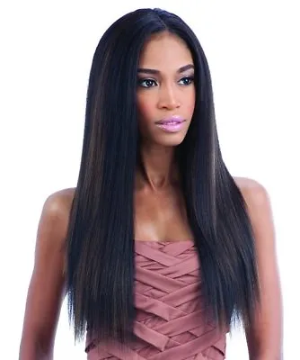 Que Malaysian Ironed Texture 7pcs (14/16/18) Bundle Straight Human Blend Weave • $25.35