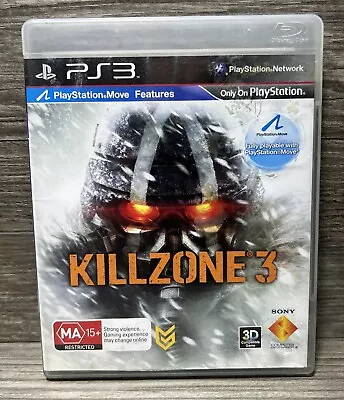 PS3 Killzone 3 With Manual Game Sony Playstation 3 PAL MA15 Sci Fi Warfare RPG • $14.95