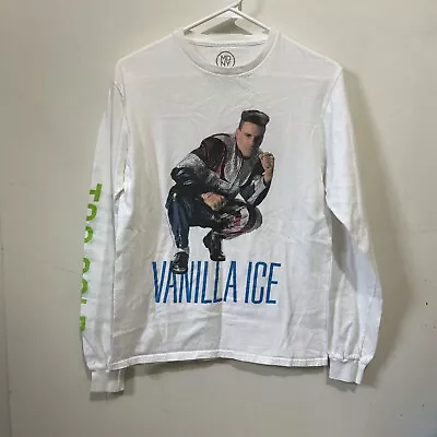 Vanilla Ice Too Cold Mens Long Sleeve T Shirt Size S Rapper Hip-Hop Pop Music • $19.99