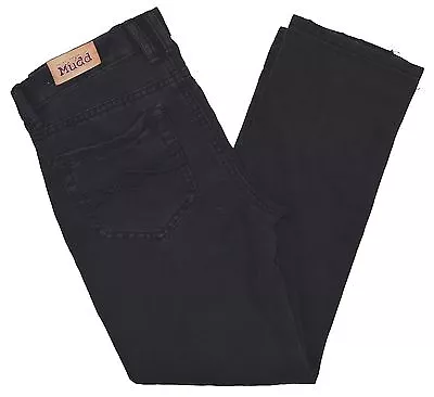 Mudd NEW Women's Junior Black Destructed Crop Jeans • $10.49