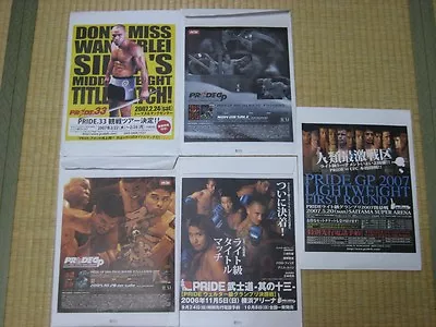 Pride FC 5 Paper Bags DREAM RIZIN MMA UFC Dynamite • $79.99