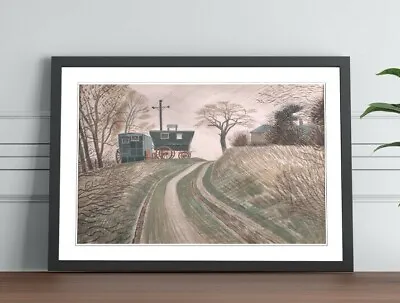£11.99 • Buy Eric Ravilious Caravans  FRAMED WALL ART PICTURE POSTER PAINTING PRINT 4 SIZES