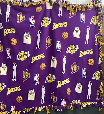 LA Lakers Fleece Tied Blanket. 4’ X 4’ • $28