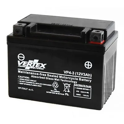Vertex VP4-3 Battery For Yamaha YQ 100 Aerox 2000-2003 • £27.44