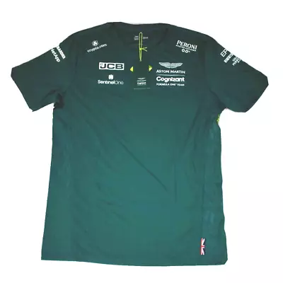 Aston Martin Cognizant F1 2022 Men's Team T-Shirt Green Shirt EU Large US M • $49.99