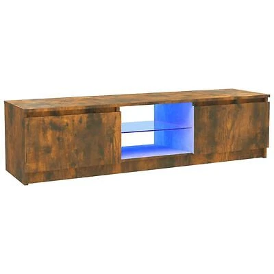 £89.77 • Buy Modern Tv Unit Cabinet Stand With LED Lights Doors Storage Living Room Media