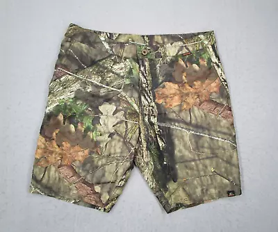 Mossy Oak Shorts Mens 34 Green Break Up Country Camo Hybrid 10  Swim Beach • $25.99