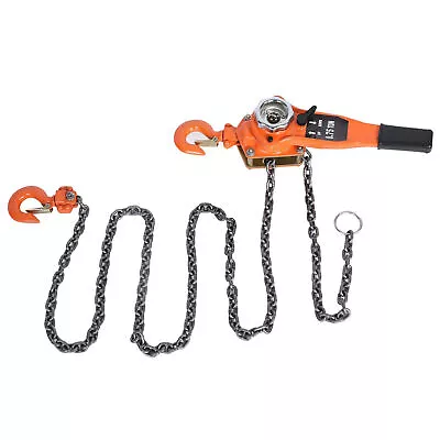 0.75t Orange Color Chain Block Hoist Ratchet Hoist Ratchet Lever Pulley L UK GDS • £89.69