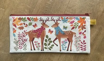 Handmade Fabric Pencil Case Woodland Deer • £6.50