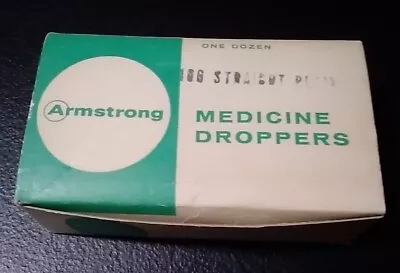 Armstrong Medicine Droppers One Dozen Vintage • $12