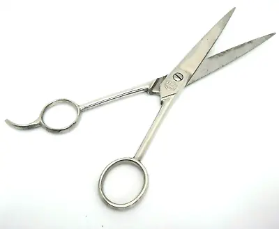 Vintage TCC New York Barber Shears Scissors 7  Long Hot Forged Screws Italy • $9.99