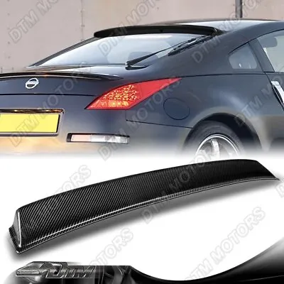 For 03-08 Nissan 350Z Z33 100% Real Carbon Fiber Rear Window Roof Visor Spoiler • $226.08