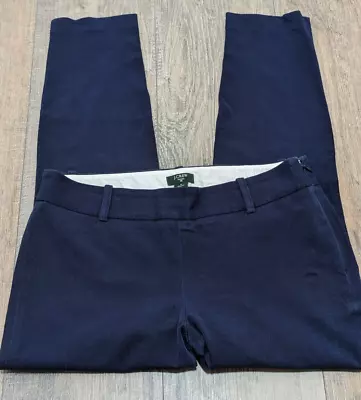 J Crew Crop Pants Womens 4 Blue City Fit Chino Stretch Mid Rise Casual Modern • $24.99