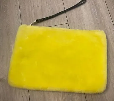 Zara Yellow Soft Purse Clutch Bag • £5