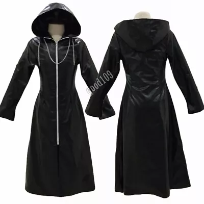 Kingdom Hearts 2 Organization XIII Black Coat Robe Cosplay Costume Custom Made • $59.99