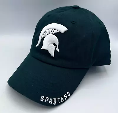 Michigan State Spartans Ncaa Team Color Adult Embroidered Cap Hat Osfm Free Ship • $12.99