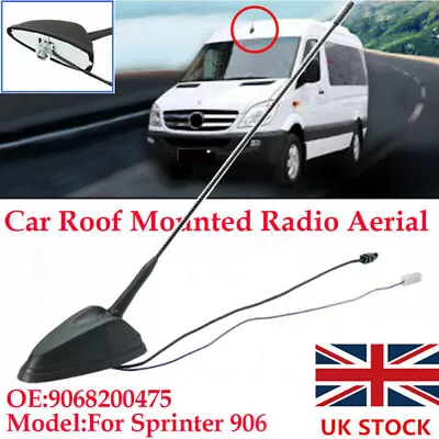 Antenna Roof Mounted Radio Aerial For Mercedes Sprinter W906 VW Crafter 06-2017 • £26.31