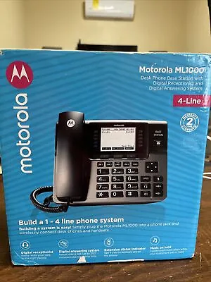 Motorola ML1000 4-Line Business Phone Base Station - Black • $50