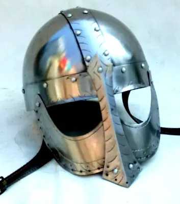 Medieval Viking Helmet Spectacle Armor Helmet Knights Norman Warrior Costume • $81.30