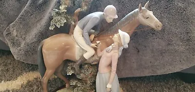 Huge Lladro Figurine #5036- Jockey With Lass (Horse) • $825