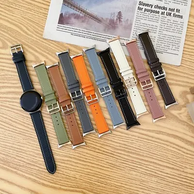 £8.99 • Buy Genuine Leather Strap For Google Pixel Watch Replacement Watch Band
