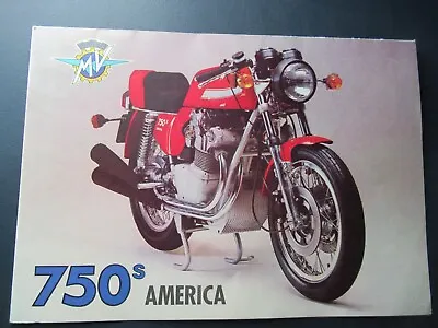 MV Agusta 750s America Poster Brochure • $49