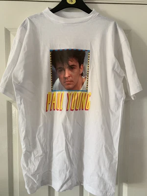 £29.99 • Buy NOS Vintage Paul Young T-Shirt Tee Shirt TShirt 80s Rare Medium Brit Pop Music 