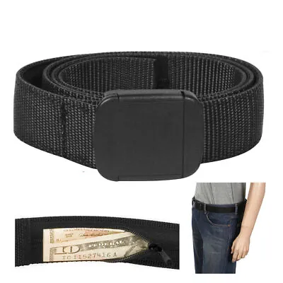 Travelon Security Friendly Money Belt Black XL 42 -44  Travel Secure Wallet Id • $12.89