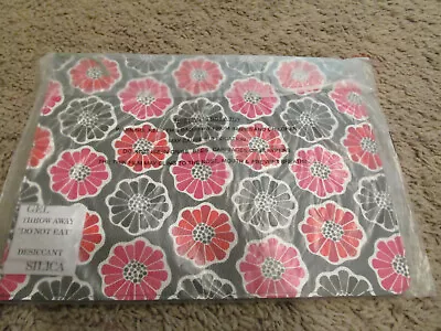 Vera Bradley Mini Slim Tablet Sleeve Blossoms Grey Red Pink Faux Leather Fun NWT • $12.99
