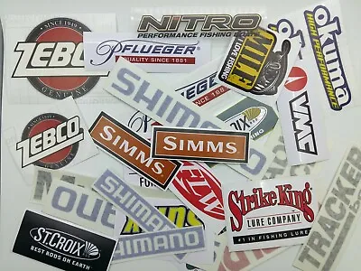 $25.99 • Buy Fishing Stickers LOT Of (26) Fishing Brand Decals  Inspired By The Names
