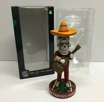 $59.95 • Buy San Francisco 49ers DAY OF THE DEAD Playing Guitar Bobble Bobblehead