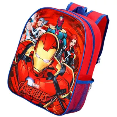 Boys Kids Marvel Avengers Iron Man Premium School Rucksack Backpack Bag • £6.99