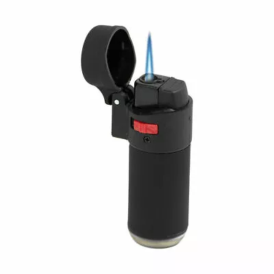 £8.99 • Buy Zenga ZL-1 Jet Flame Windproof Turbo Jet Blue Flame Rubberized Lighter - Black