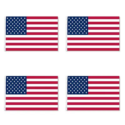 4 Pack 3'x5' FT US U.S. USA American Flag Polyester Stars United States Grommets • $9.80
