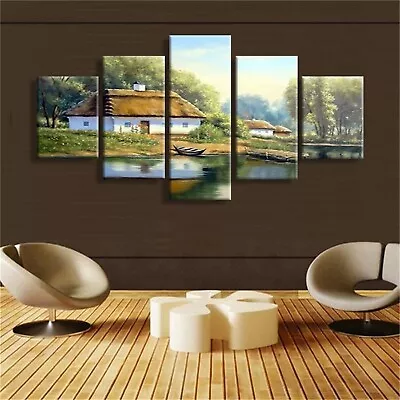 Painting Scenery 5 Piece Art Poster Canvas Wall Art For Living Room Unframed • $24.90
