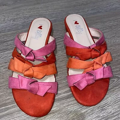 I Love Billy Multicoloured Womens Shoes Sandals Flat Slip On Size 8 39 • $12
