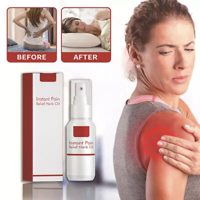 Instant Arthritis Pain Relief Herb Oil Spray For Joint Back Knee Muscle Body UK- • £7.59