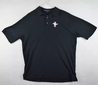 Ford Mustang Embroidered Logo Shirt Mens 2XL Black Polo Fast Car Race • $11.39