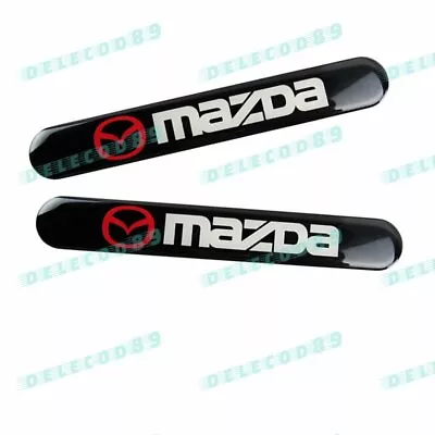 2pcs For MAZDA Black Car Trunk Side Fenders Door Badge Scratch Guard Sticker • $12.88