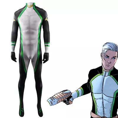 £37.20 • Buy Cosplay Captain Marvel Boy Jumpsuit Superhero Robert Grayson Adult Kids Bodysuit