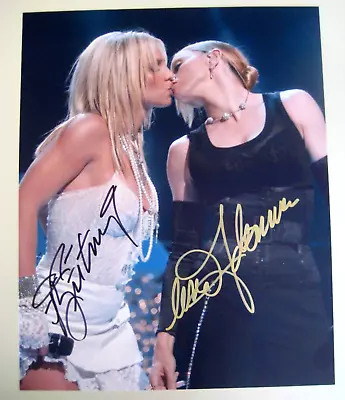 Madonna - Britney Spears The Kiss Signed Autographed Photo With Coa • $124.95