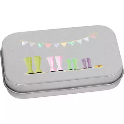£6.99 • Buy 'Spotty Wellies' Metal Hinged Tin / Storage Box (TT038439)